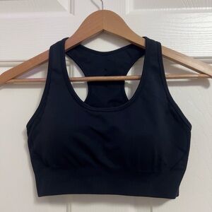 Black Racerback Sports Bra